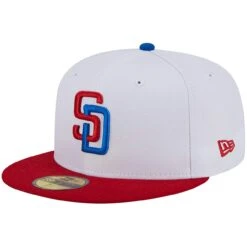 Men's San Diego Padres New Era White/Red Undervisor 59FIFTY Fitted Hat -Baseball Peripherals Store red san diego padres undervisor 59fifty fitted hat ss5 p 200016050pv 3u ovg4aelrvbcsyebuyxvfv 6iz5wosx851uvwzkbefu