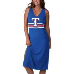 Women's Texas Rangers G-III 4Her By Carl Banks Royal/Red Opening Day Maxi Dress -Baseball Peripherals Store red texas rangers opening day maxi dress pi3790000 altimages ff 3790393 4bc43e11d751d3c1e011alt4 full
