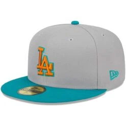 Men's Los Angeles Dodgers New Era Gray/Teal 59FIFTY Fitted Hat -Baseball Peripherals Store teal los angeles dodgers 59fifty fitted hat ss5 p 200013131pv 3u pnnmdanfiaumn3gm1ilyv eadpsctzwcpzuc7i1ctg