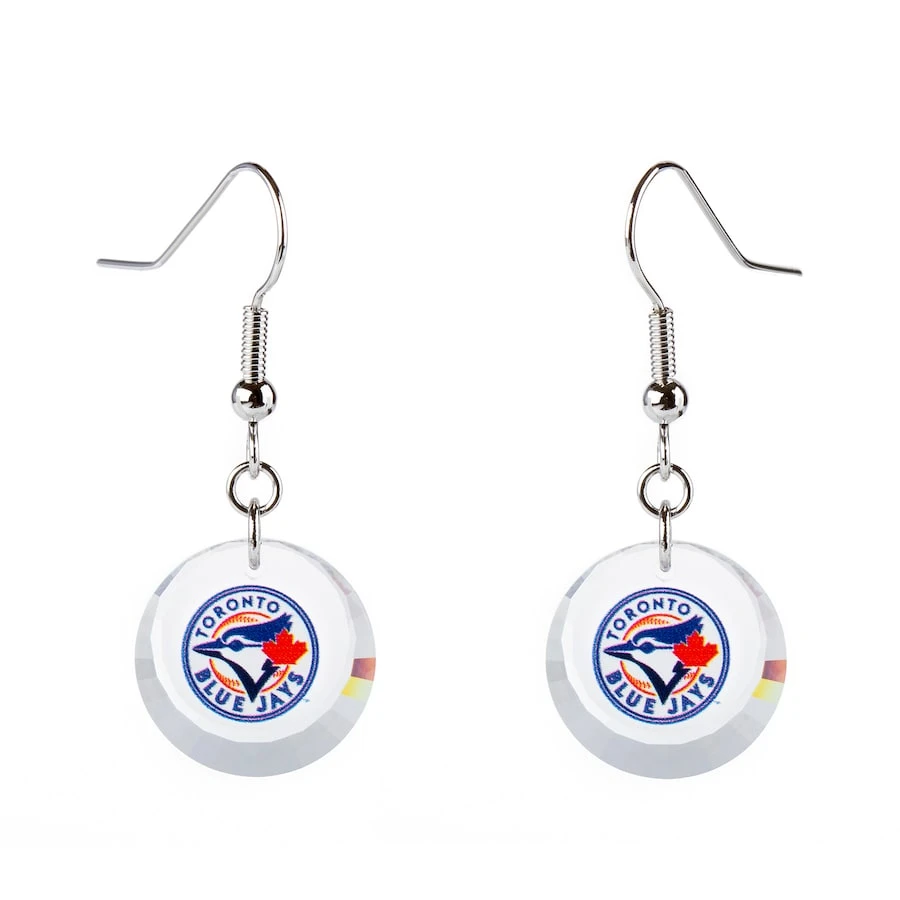 Toronto Blue Jays Swarovski Pick Off Earrings 3 Toronto Blue Jays Swarovski Pick Off Earrings
