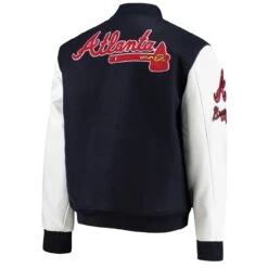 Men's Atlanta Braves Pro Standard Navy/White Varsity Logo Full-Zip Jacket -Baseball Peripherals Store white atlanta braves varsity logo full zip jacket pi4110000 altimages ff 4110707 6fddfb492b7ae0619d01alt3 full