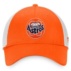 Men's Houston Astros Fanatics Branded Orange/White Cooperstown Collection Core Trucker Snapback Hat -Baseball Peripherals Store white houston astros cooperstown collection core trucker snapback hat pi4371000 altimages ff 4371986 42696a8e4c5749ec7b74alt2 full