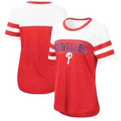 Women's Philadelphia Phillies Touch Red/White Setter T-Shirt