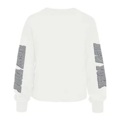 Women's New York Yankees '47 Cream Parkway Brush Back Long Sleeve Cropped T-Shirt -Baseball Peripherals Store womens 47 cream new york yankees parkway brush back long sleeve cropped t shirt pi5012000 altimages ff 5012205 e7f3567f48c5e961269ealt3 full