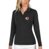 Women's Cincinnati Reds Antigua Black Tribute Long Sleeve Polo -Baseball Peripherals Store womens antigua black cincinnati reds tribute long sleeve polo pi4167000 ff 4167756 b8b207a8b3342e2f5a64 full