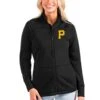 Women's Pittsburgh Pirates Antigua Black Links Full-Zip Golf Jacket -Baseball Peripherals Store womens antigua black pittsburgh pirates links full zip golf jacket pi4620000 ff 4620751 5f753aaf3a3dce360b47 full