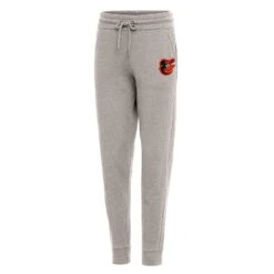 Women's Baltimore Orioles Antigua Oatmeal Action Jogger Pants