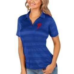 Women's Philadelphia Phillies Antigua Royal Compass Polo