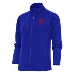 Women's Philadelphia Phillies Antigua Royal Logo Generation Full-Zip Jacket