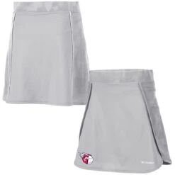 Women's Cleveland Guardians Columbia Gray Up Next Skort