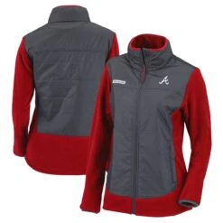 Women's Atlanta Braves Columbia Red Basin Butte Full-Zip Jacket