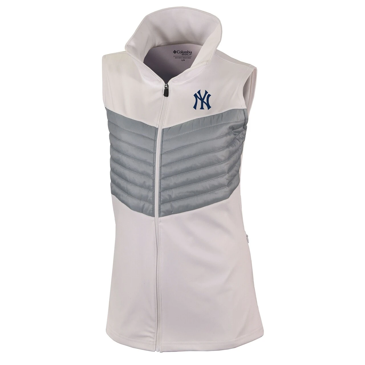 Women's New York Yankees Columbia White Omni-Wick In The Element Full-Zip Vest 4 Women's New York Yankees Columbia White Omni-Wick In The Element Full-Zip Vest - Image 2