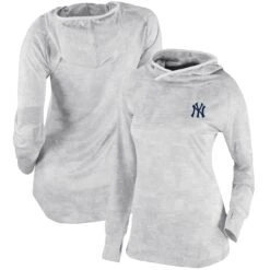 Women's New York Yankees Columbia White Omni-Wick Sunday Ball Pullover Hoodie