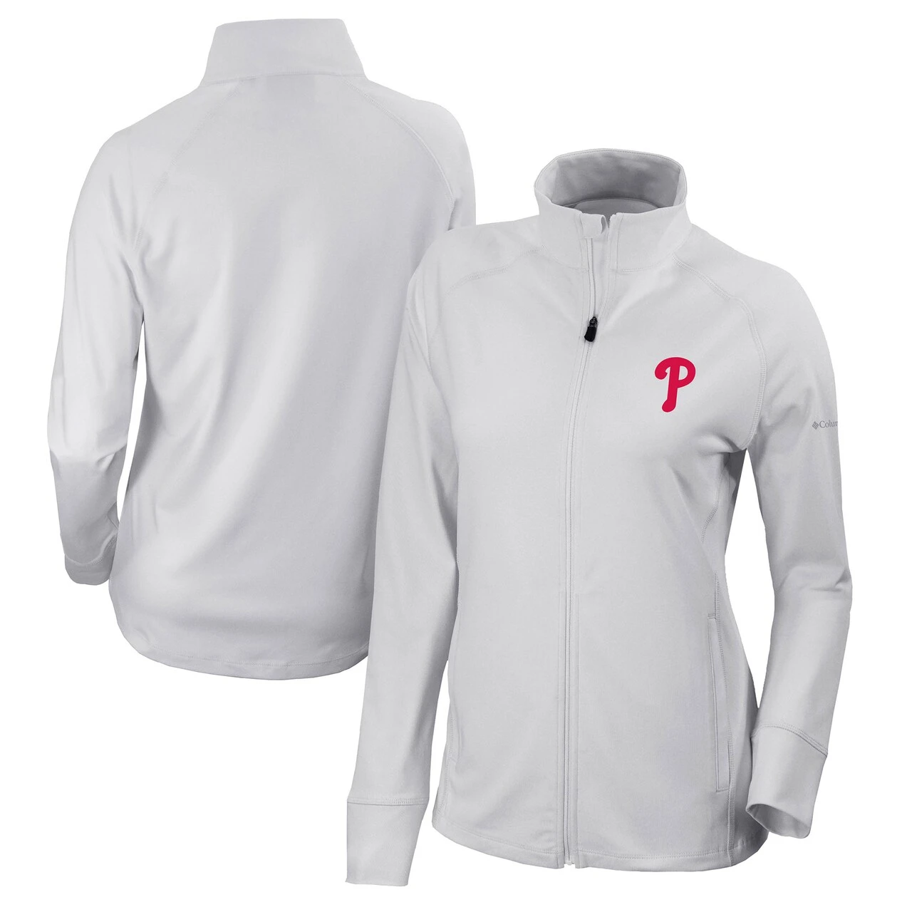 Women's Philadelphia Phillies Columbia White Omni-Wick Greenkeeper Full-Zip Jacket 3 Women's Philadelphia Phillies Columbia White Omni-Wick Greenkeeper Full-Zip Jacket