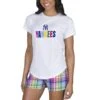 Women's New York Yankees Concepts Sport White Razzle Sleepwear Top & Shorts Set
