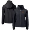 Women's Baltimore Orioles Cutter & Buck Black Charter Eco Recycled Full-Zip Jacket