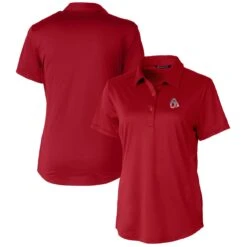 Women's Baltimore Orioles Cutter & Buck Cardinal Americana Logo Prospect DryTec Textured Stretch Polo