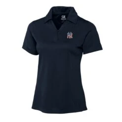 Women's New York Yankees Cutter & Buck Navy Americana Logo DryTec Genre Textured Solid Polo -Baseball Peripherals Store womens cutter and buck navy new york yankees americana logo drytec genre textured solid polo pi5331000 altimages ff 5331971 bce4bf5cfd946cbc1627alt2 full