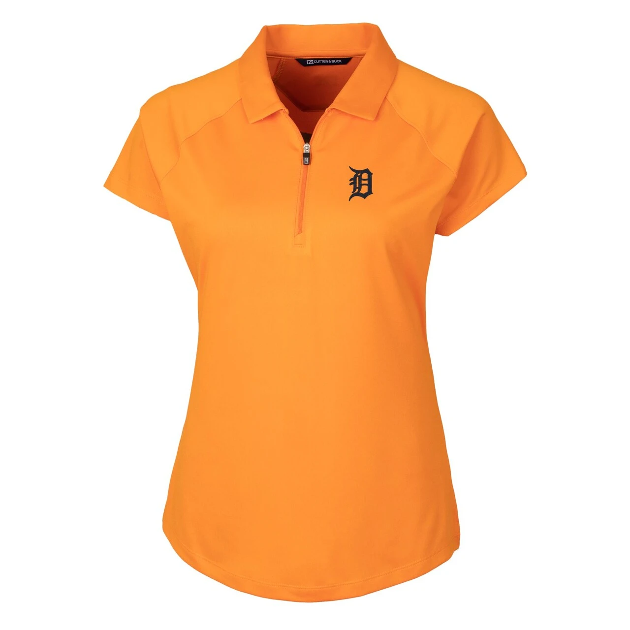 Women's Detroit Tigers Cutter & Buck Orange DryTec Forge Stretch Polo 4 Women's Detroit Tigers Cutter & Buck Orange DryTec Forge Stretch Polo - Image 2