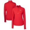 Women's Baltimore Orioles Cutter & Buck Red Americana Logo DryTec Traverse Stretch Quarter-Zip Pullover Top -Baseball Peripherals Store womens cutter and buck red baltimore orioles americana logo drytec traverse stretch quarter zip pullover top pi5332000 altimages ff 5332953 c62ba212d3679e09ff98alt1 full