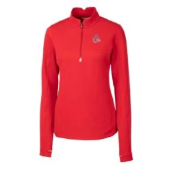 Women's Baltimore Orioles Cutter & Buck Red Americana Logo DryTec Traverse Stretch Quarter-Zip Pullover Top -Baseball Peripherals Store womens cutter and buck red baltimore orioles americana logo drytec traverse stretch quarter zip pullover top pi5332000 altimages ff 5332953 c62ba212d3679e09ff98alt2 full