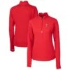 Women's Texas Rangers Cutter & Buck Red DryTec Traverse Stretch Quarter-Zip Pullover Top -Baseball Peripherals Store womens cutter and buck red texas rangers drytec traverse stretch quarter zip pullover top ss5 p 200071032pv 1u 7tpfxdd8clhebivvmxjev zbjn0eqnk1xw5rv0vhel