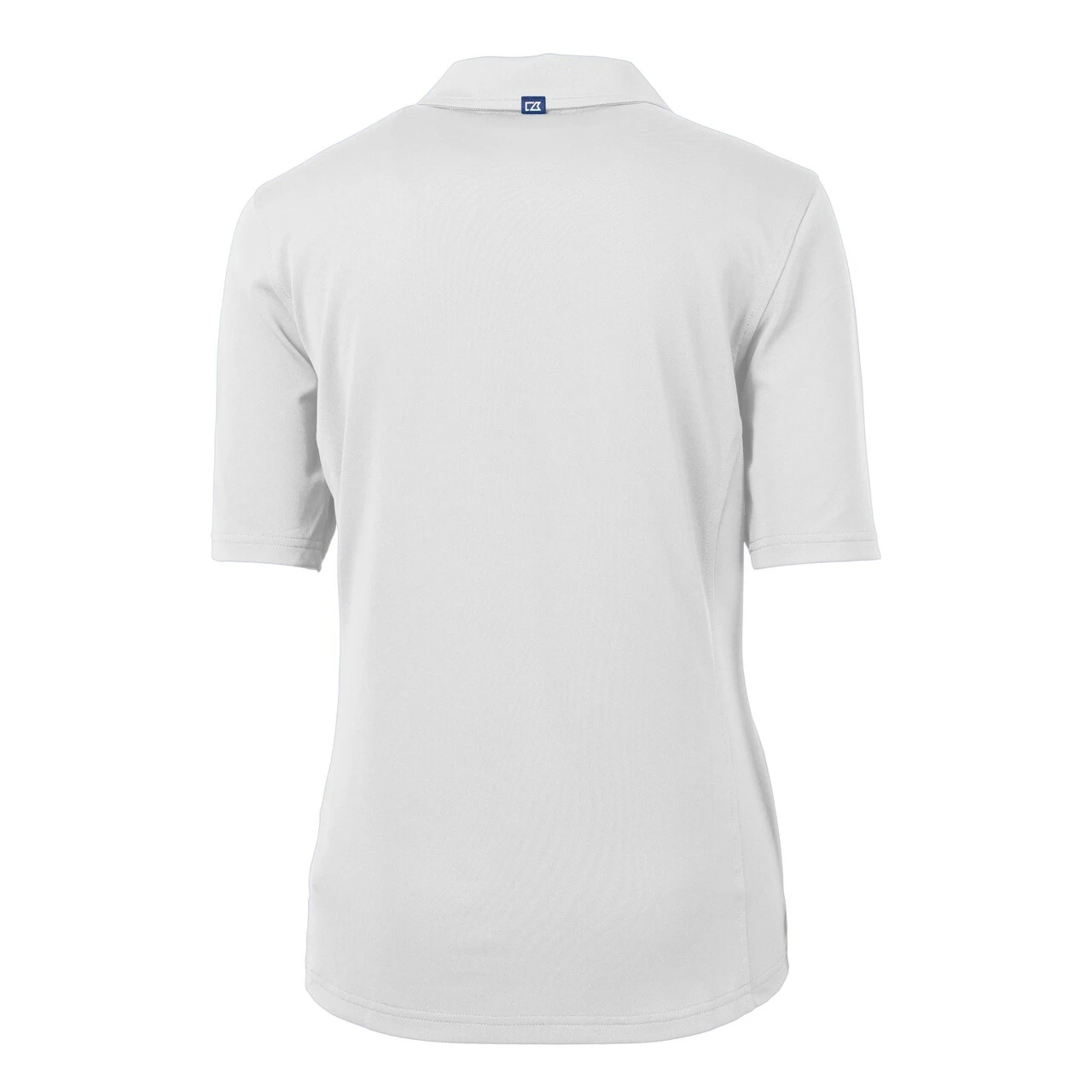 Women's Chicago Cubs Cutter & Buck White DryTec Virtue Eco Pique Recycled Polo 5 Women's Chicago Cubs Cutter & Buck White DryTec Virtue Eco Pique Recycled Polo - Image 3