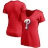 Women's Philadelphia Phillies Fanatics Branded Red Red White & Team V-Neck T-Shirt -Baseball Peripherals Store womens fanatics branded red philadelphia phillies red white and team v neck t shirt pi4194000 altimages ff 4194543 3a43adfb08b6112138d7alt1 full