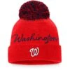 Women's Washington Nationals Fanatics Branded Red Script Cuffed Knit Hat With Pom -Baseball Peripherals Store womens fanatics branded red washington nationals script cuffed knit hat with pom pi4299000 altimages ff 4299151 68ab107c3dea0851b551alt1 full
