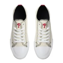 Women's Philadelphia Phillies FOCO Cream Low Top Canvas Shoes -Baseball Peripherals Store womens foco cream philadelphia phillies low top canvas shoes pi4741000 altimages ff 4741799 643f9906eb60e630a5a1alt3 full
