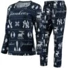 Women's New York Yankees FOCO Navy Ugly Pajama Set -Baseball Peripherals Store womens foco navy new york yankees ugly pajama set pi4282000 altimages ff 4282110 0af8425449a1418972f4alt1 full