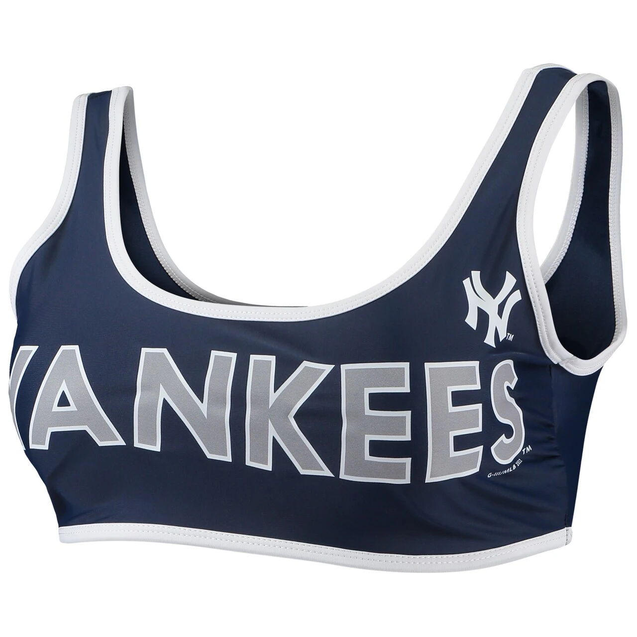 Women's New York Yankees G-III 4Her By Carl Banks Navy Southpaw Bikini Top 4 Women's New York Yankees G-III 4Her By Carl Banks Navy Southpaw Bikini Top - Image 2