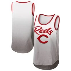 Women's Cincinnati Reds G-III 4Her By Carl Banks White Logo Opening Day Tank Top