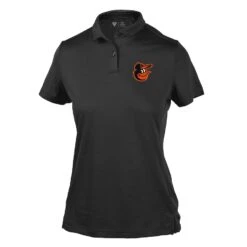 Women's Baltimore Orioles Levelwear Black Ivy Polo