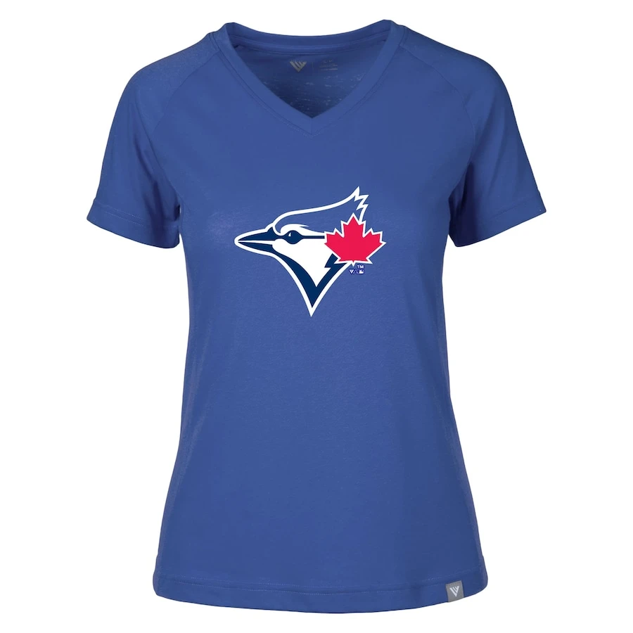 Women's Toronto Blue Jays Levelwear Royal Ariya V-Neck T-Shirt 3 Women's Toronto Blue Jays Levelwear Royal Ariya V-Neck T-Shirt