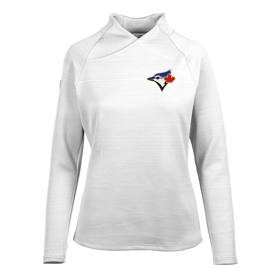 Women's Toronto Blue Jays Levelwear White Lena Pullover Top 3 Women's Toronto Blue Jays Levelwear White Lena Pullover Top