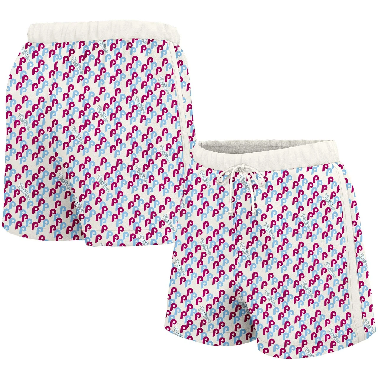 Women's Philadelphia Phillies Lusso White Marge Shorts 3 Women's Philadelphia Phillies Lusso White Marge Shorts