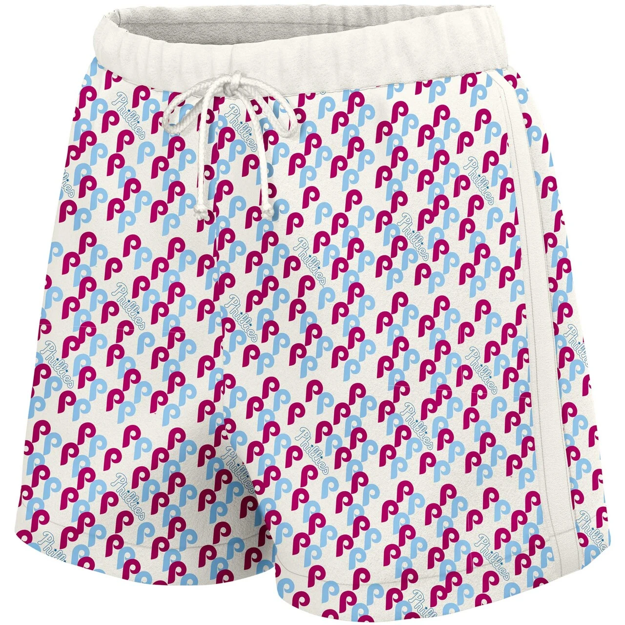 Women's Philadelphia Phillies Lusso White Marge Shorts 4 Women's Philadelphia Phillies Lusso White Marge Shorts - Image 2
