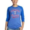 Women's Texas Rangers Majestic Threads Royal Team Baseball Three-Quarter Raglan Sleeve Tri-Blend T-Shirt -Baseball Peripherals Store womens majestic threads royal texas rangers team baseball three quarter raglan sleeve tri blend t shirt pi2341000 altimages ff 2341955alt1 full