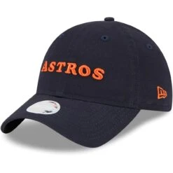 Women's Houston Astros New Era Navy Shoutout 9TWENTY Adjustable Hat