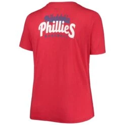 Women's Philadelphia Phillies New Era Red Plus Size 2-Hit Front Knot T-Shirt -Baseball Peripherals Store womens new era red philadelphia phillies plus size 2 hit front knot t shirt pi4684000 altimages ff 4684388 9c284ef4bbd58e649b22alt3 full
