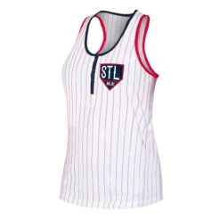 Women's St. Louis Cardinals New Era White Pinstripe Henley Racerback Tank Top -Baseball Peripherals Store womens new era white st louis cardinals pinstripe henley racerback tank top ss5 p 4996623pv 2u ncsqoozve6dinxrc5in2v 6v2ih29wmmia6kxls3pw