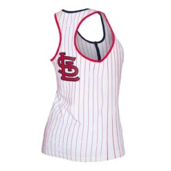 Women's St. Louis Cardinals New Era White Pinstripe Henley Racerback Tank Top -Baseball Peripherals Store womens new era white st louis cardinals pinstripe henley racerback tank top ss5 p 4996623pv 3u ncsqoozve6dinxrc5in2v i9k67ohhdps3rlhwipu9
