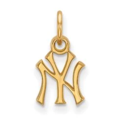 Women's New York Yankees 14k Yellow Gold Extra Small Pendant