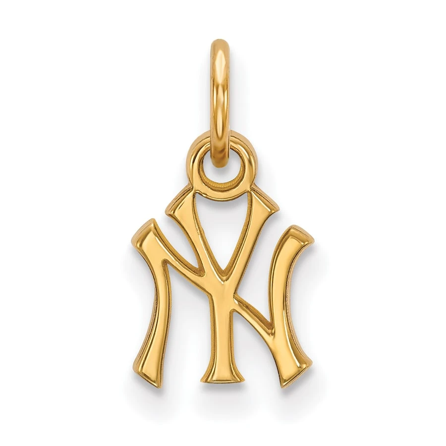 Women's New York Yankees 14k Yellow Gold Extra Small Pendant 3 Women's New York Yankees 14k Yellow Gold Extra Small Pendant