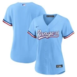 Women's Texas Rangers Nike Light Blue Alternate Replica Team Jersey
