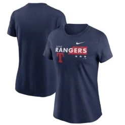 Women's Texas Rangers Nike Navy Americana T-Shirt