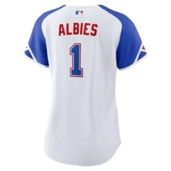 Women's Atlanta Braves Ozzie Albies Nike White 2023 City Connect Replica Player Jersey -Baseball Peripherals Store womens nike ozzie albies white atlanta braves 2023 city connect replica player jersey ss5 p 4884782pv 3u omlcofcgjuzotadulevhv xxy6xcxdevrjcya8d0wo