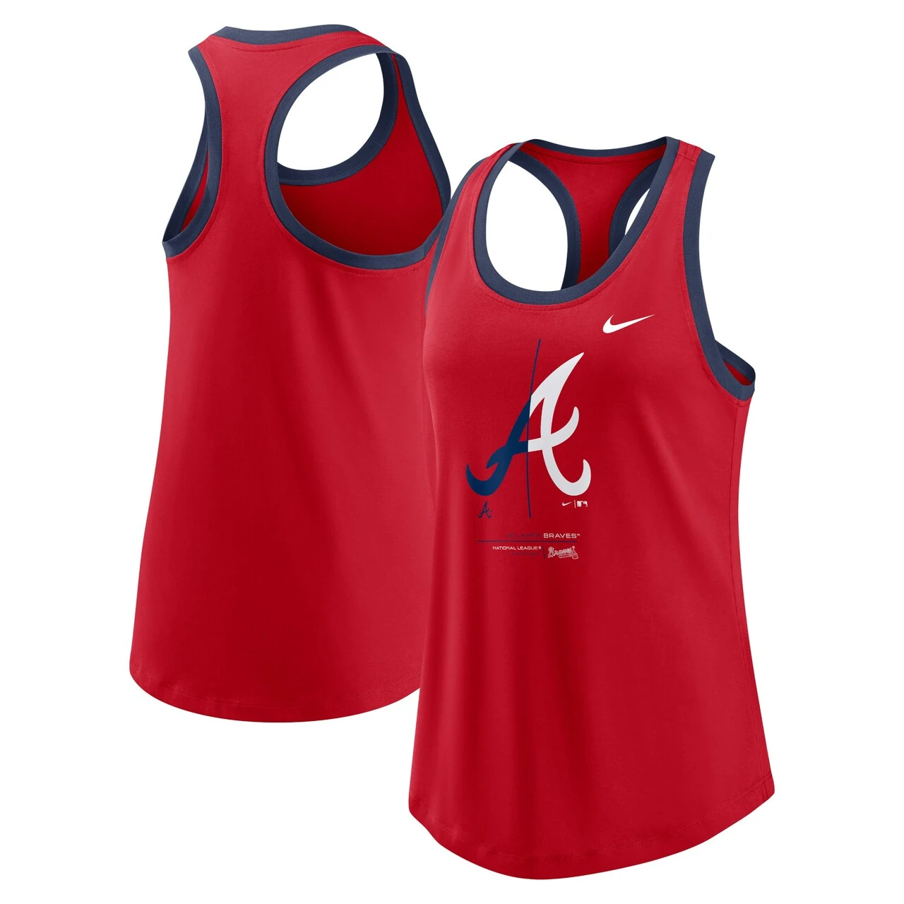Women's Atlanta Braves Nike Red Tech Tank Top 3 Women's Atlanta Braves Nike Red Tech Tank Top