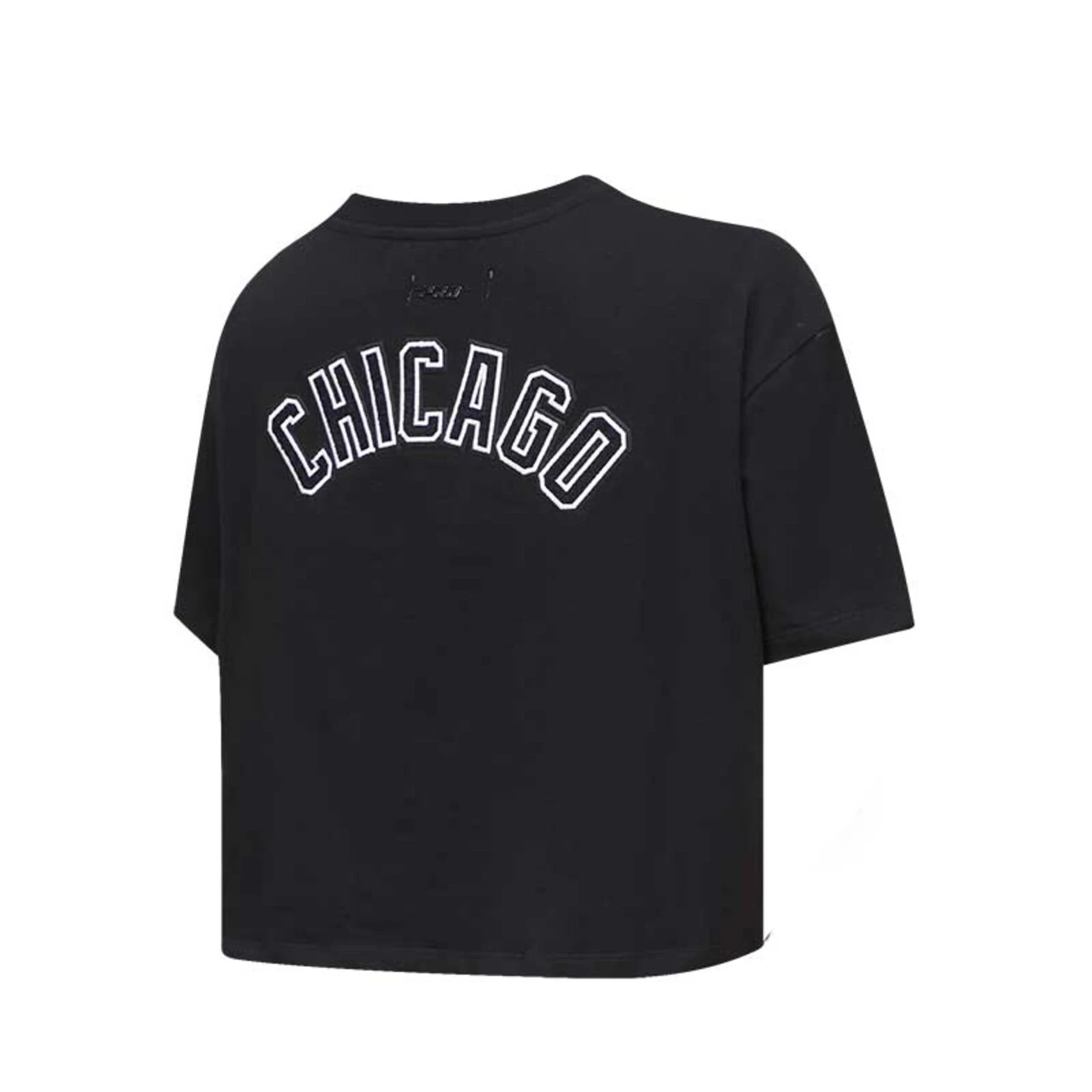 Women's Chicago White Sox Pro Standard Black Classic Team Boxy Cropped T-Shirt 5 Women's Chicago White Sox Pro Standard Black Classic Team Boxy Cropped T-Shirt - Image 3